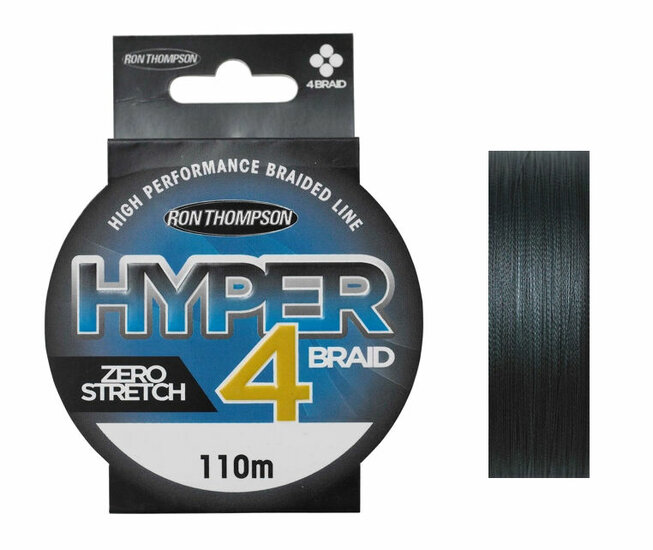 Ron Thompson | Hyper 4 - Braid  | 0.15 mm -  8.1kg - 110mtr | Grey