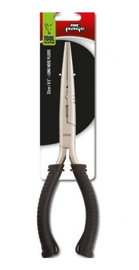 FOX RAGE | LONG NOSE PLIERS | 22 cm | BLACK